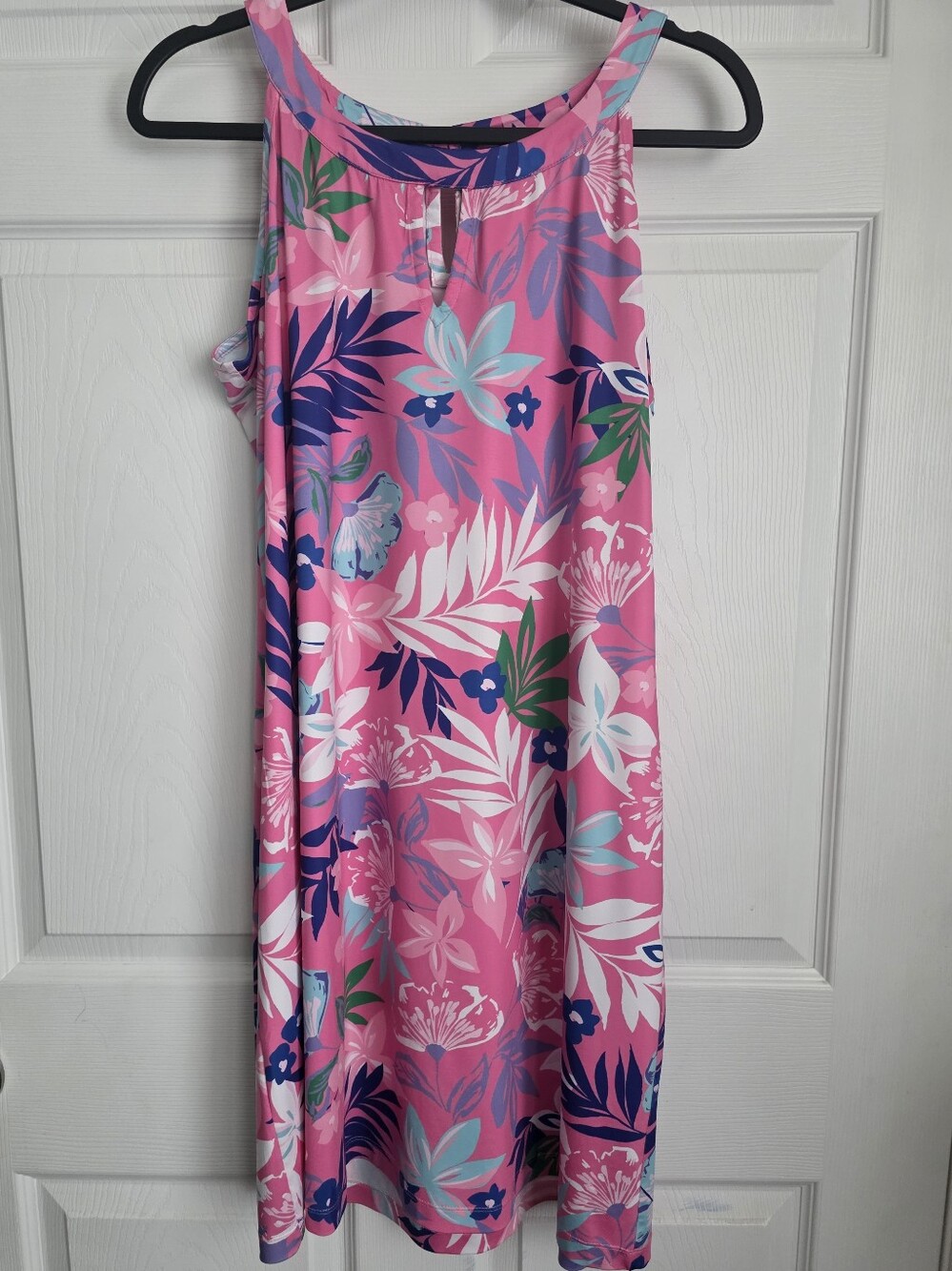 Banana Boat UPF 50+ Pink Tropical Floral Sun Protection Sundress XL Coverup